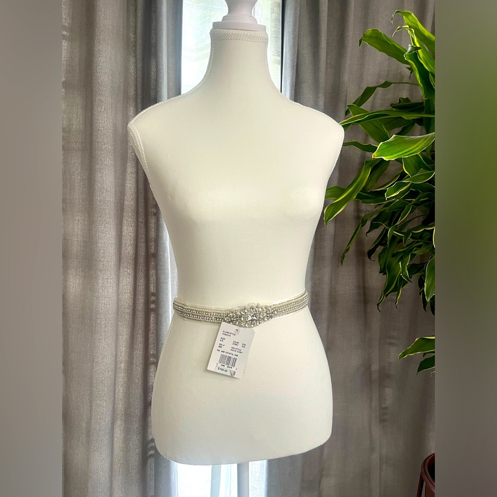 David’s bridal pearl and rhinestone sash